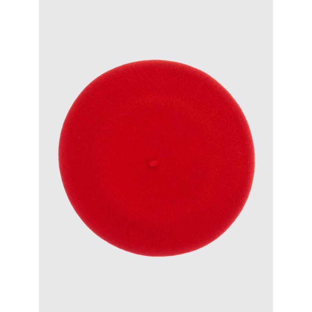 Borsalino Women Borsalino Pure Wool Beret With Applied Logo